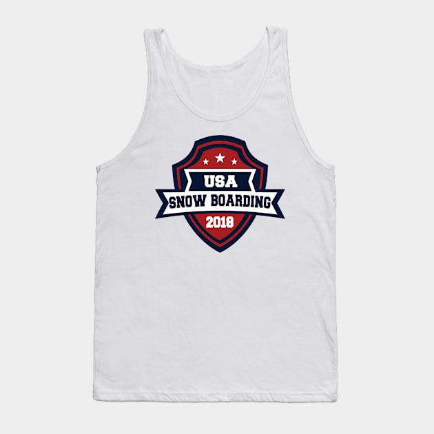 USA Snow Boarding Pyeongchang 2018! Tank Top by OffesniveLine